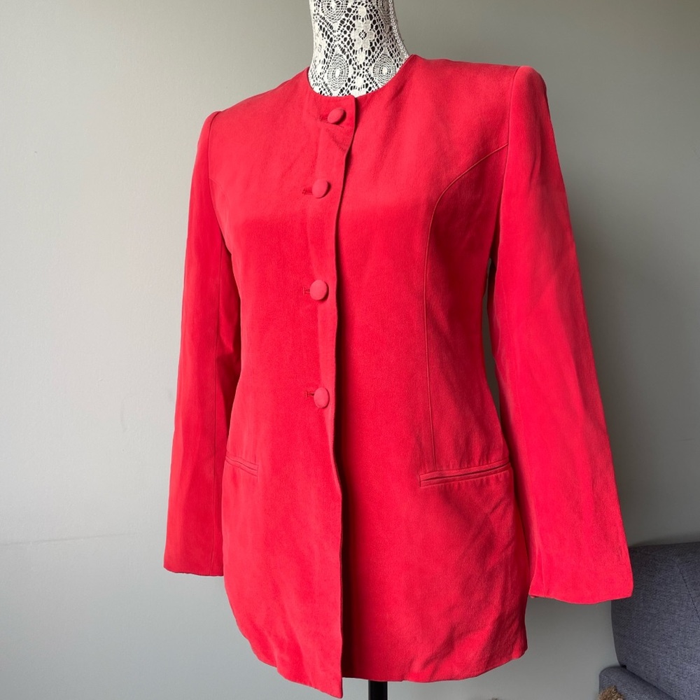 Vintage long sleeve red jacket
